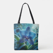 Blauer Orchid Tasche (Rückseite)