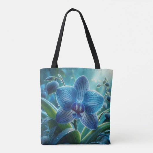 Blauer Orchid Tasche (Rückseite)