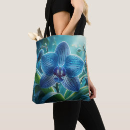 Blauer Orchid Tasche