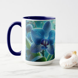 Blauer Orchid Tasse