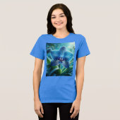 Blauer Orchid Tri-Blend Shirt (Vorderseite voll)