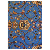 Blauer Orientalischer Teppich Klemmbrett (Rückseite)