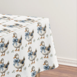 Blauer Osterente Tischdecke