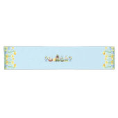 Blauer Osterfrühling Kurzer Tischläufer (Horizontal)