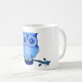 Blauer Owl-Tasse Kaffeetasse (VorderseiteRechts)