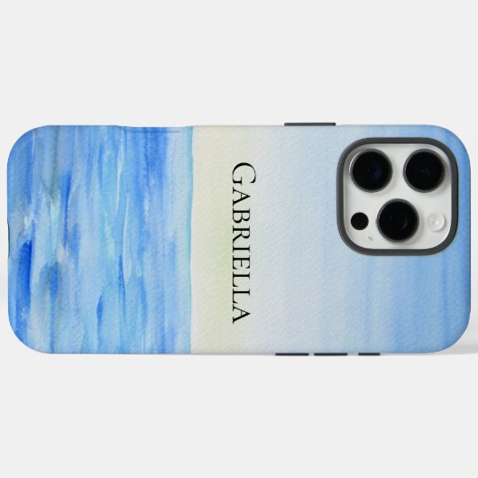 Blauer Ozean Case-Mate iPhone Hülle (Rückseite (Horizontal))