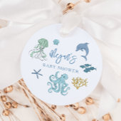 Blauer Ozean Creature Baby Dusche Geschenkanhänger