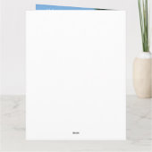 Blauer Ozean der alles Gute zum Karte (Rückseite)