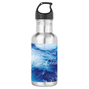 Blauer Ozean Edelstahlflasche