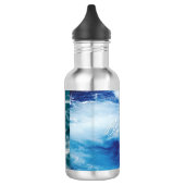 Blauer Ozean Edelstahlflasche (Links)