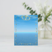 Blauer Ozean - Einladung4 Einladung (Stehend Vorderseite)