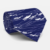 Blauer Ozean Fisch Schwimmen Nacken Tie Krawatte (Gerollt)