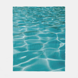 Blauer Ozean Fleecedecke