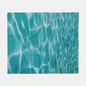 Blauer Ozean Fleecedecke (Vorderseite (Horizontal))