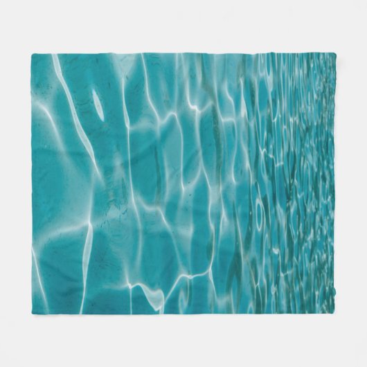 Blauer Ozean Fleecedecke (Vorderseite (Horizontal))