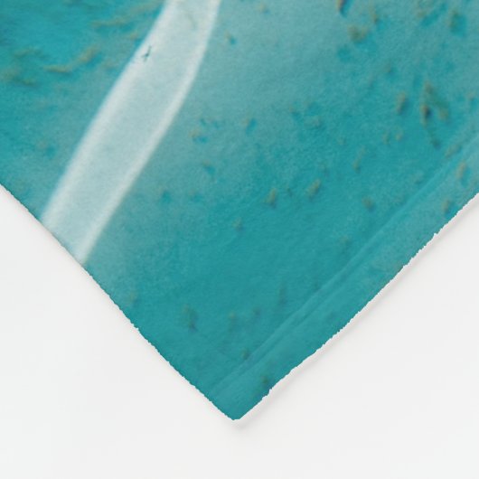 Blauer Ozean Fleecedecke (Ecke)