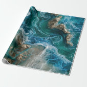 Blauer Ozean Geschenkpapier (Ungerollt)