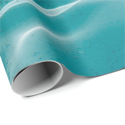 Blauer Ozean Geschenkpapier (Rolleneckpunkt)