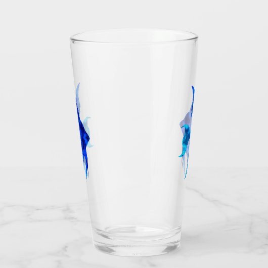Blauer Ozean Glas (Links)