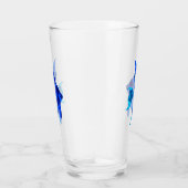Blauer Ozean Glas (Rechts)