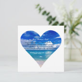 Blauer Ozean | Glückwunschkarte Semi Gloss Karte (Stehend Vorderseite)