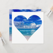 Blauer Ozean | Glückwunschkarte Semi Gloss Karte (Vorderseite/Rückseite Beispiel)