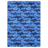 Blauer Ozean-Haifisch-Angriff Klemmbrett (Rückseite)