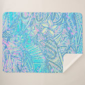 Blauer Ozean - Hawaiisch - Samoan - Polynesischer Sherpadecke (Vorderseite (Horizontal))