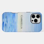 Blauer Ozean iPhone Hülle (Rückseite (Horizontal))