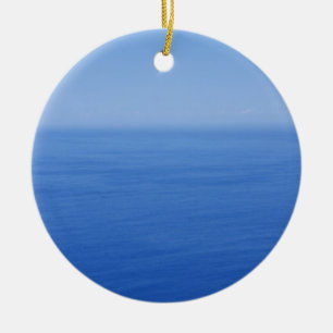 Blauer Ozean Keramikornament