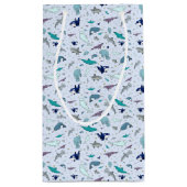 Blauer Ozean Kleine Geschenktüte (Rückseite)