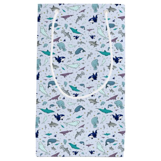 Blauer Ozean Kleine Geschenktüte (Vorderseite)