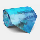 Blauer Ozean Krawatte (Gerollt)