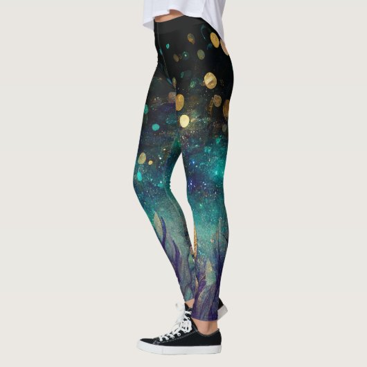 Blauer Ozean Leggings (Links)