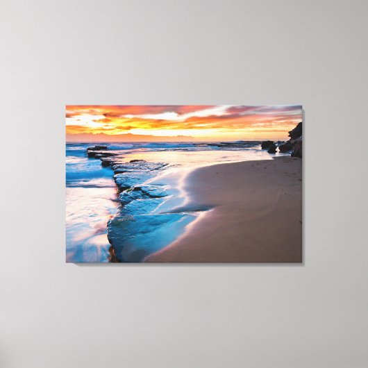 Blauer Ozean Leinwanddruck (Vorderseite)