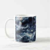 Blauer Ozean Leuchtturm Meer Kaffeetasse (Links)