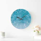 Blauer Ozean - Mauer Große Wanduhr (Zuhause)