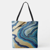 Blauer Ozean Meeresglanz Tasche (Rückseite)