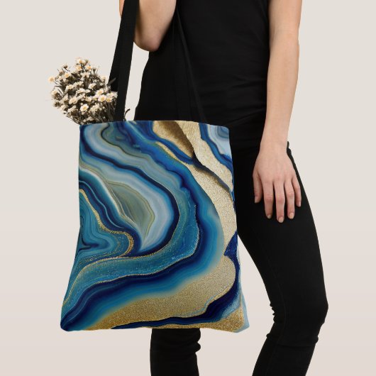 Blauer Ozean Meeresglanz Tasche (Von Nahem)
