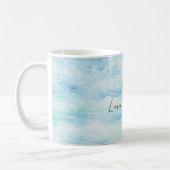 Blauer-Ozean-Meeresschildkröte Kaffeetasse (Links)