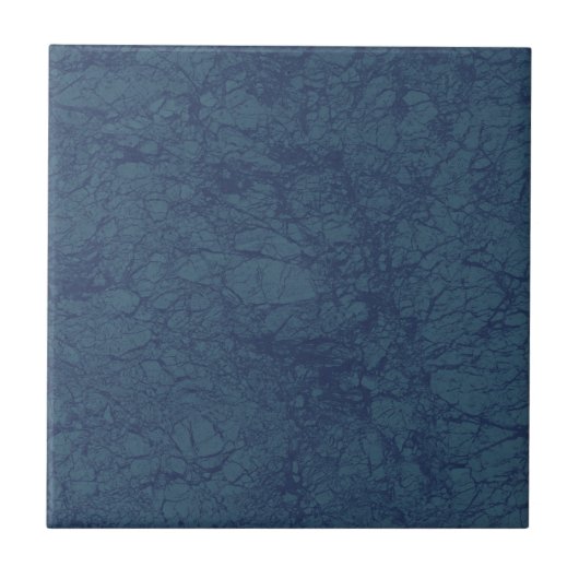 Blauer Ozean Risse Keramik Tile Fliese (Vorderseite)