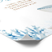Blauer Ozean sieht dich bald Sommer-Jagd-Poster Poster (Ecke)