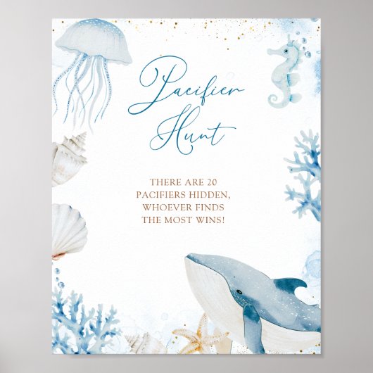 Blauer Ozean sieht dich bald Sommer-Jagd-Poster Poster (Vorne)