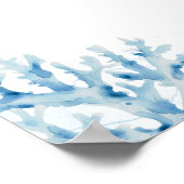 Blauer Ozean sieht dich bald Sommer Karten und Ges Poster (Ecke)