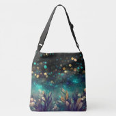 Blauer Ozean Tragetaschen Mit Langen Trägern (Rückseite)