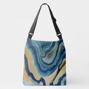 Blauer Ozean Tragetaschen Mit Langen Trägern