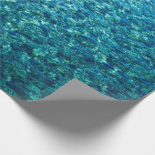Blauer Ozean-tropisches nautischmeer Geschenkpapier (Ecke)