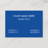 Blauer Ozean Visitenkarte (Rückseite)