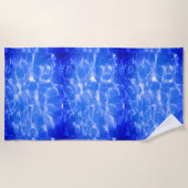 Blauer Ozean Wirbel Träume  Strandtuch (Vorderseite)
