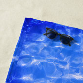 Blauer Ozean Wirbel Träume  Strandtuch (Beispiel)